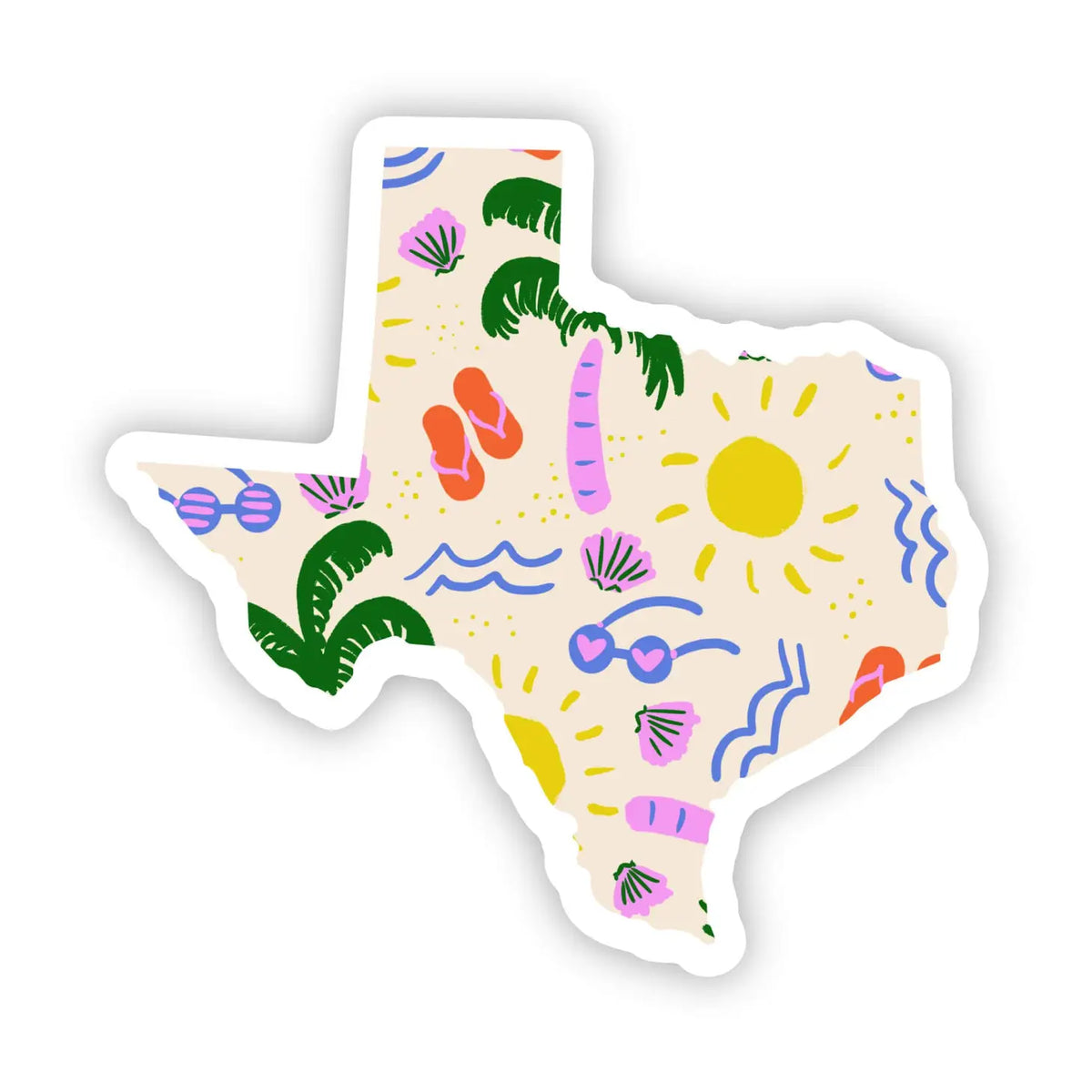 Texas Beach Sticker